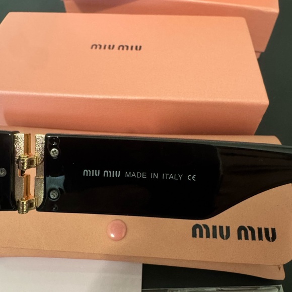 Miu Miu Sleek Black Sunglasses - Picture 3 of 6